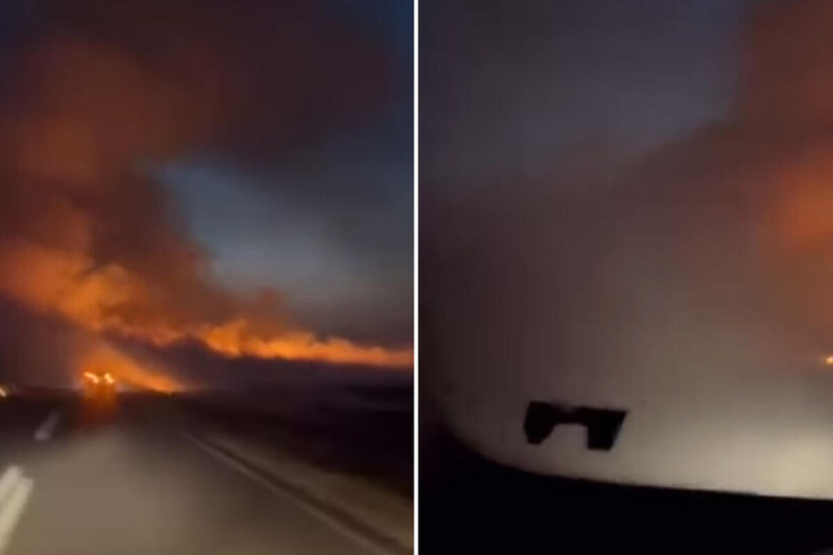 Veliki požar izbio pored auto-puta između Laćarka i Martinaca
