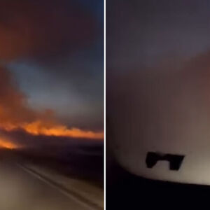 Ogroman požar izbio pored auto-puta između Laćarka i Martinaca: Od plamena i dima se ne vidi ništa! VIDEO
