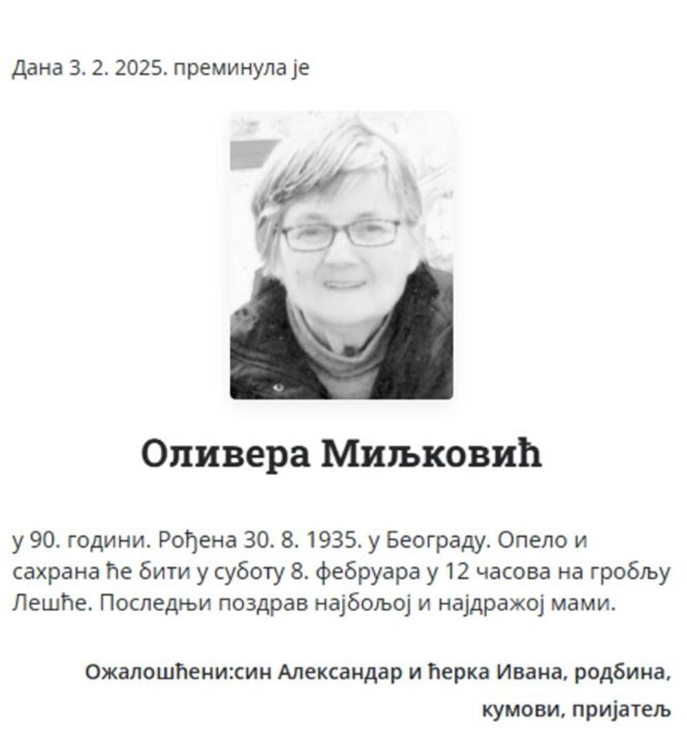 Olivera Miljković
