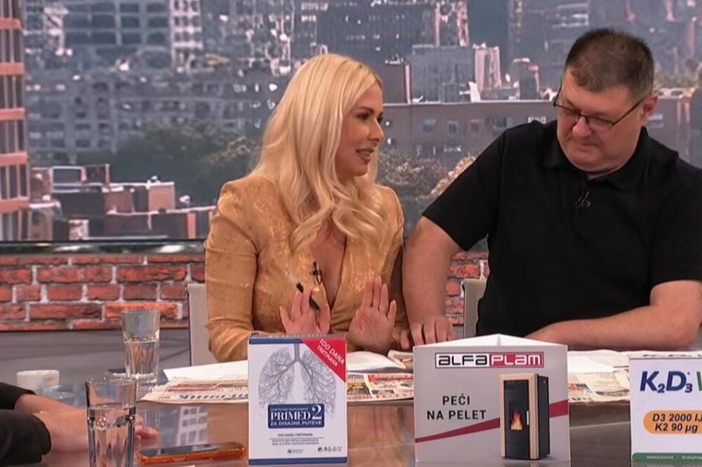 SA FATALNIM DEKOLTEOM UŠETALA NA PINK I SELA PORED SARAPE! Srbima pale vilice kad su videli KOGA JE ŽELJKO ZAPOSLIO