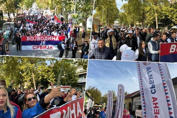 Omladina krenula peške ka Novom Sadu: Idu na skup "Ujedinjene Srbije", poručuju "Vojvodina je Srbija"