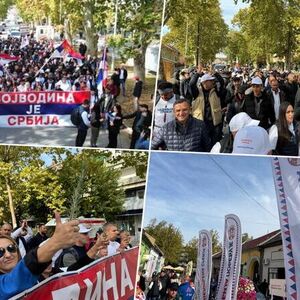 Omladina krenula peške ka Novom Sadu: Idu na skup "Ujedinjene Srbije", poručuju "Vojvodina je Srbija"