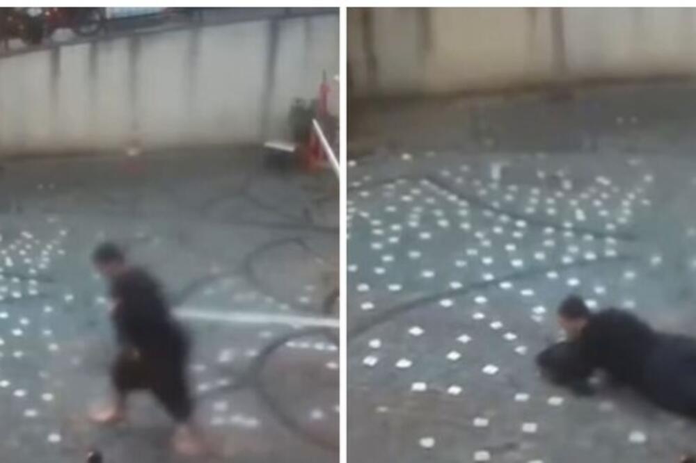 Bosonog stao u baru pa pao kao pokošen! Jeziv snimak nesreće u Turskoj: Dečak poginuo usled jakog nevremena (VIDEO)