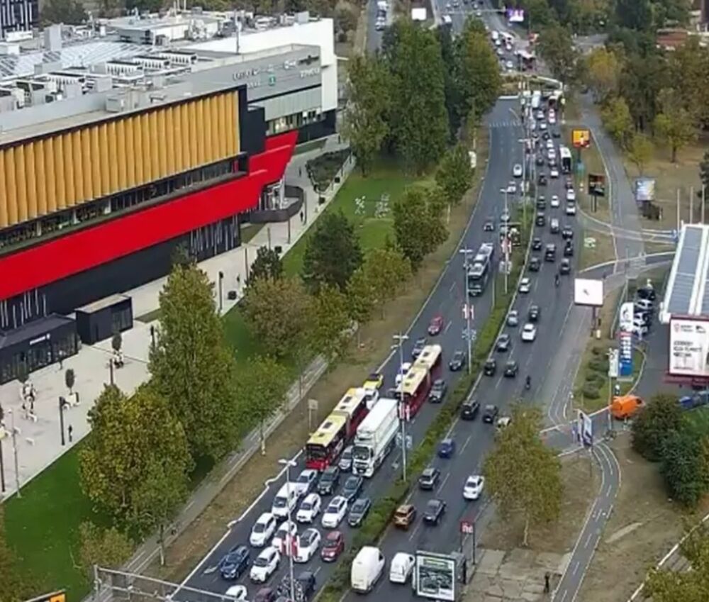 Gužve kod TC Ušće