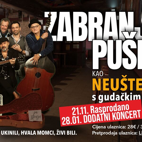Zabranjeno pušenje kao Neuštekani rasprodali nastupe u Lisinskom i BKC-u, novi termin u Zagrebu