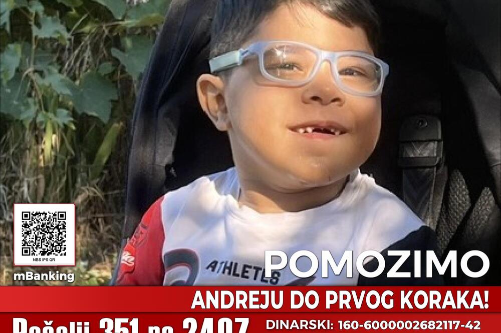 Andrej (4) je rođen kao zdrava beba, ali se njegov razvoj ne odvija kao kod vršnjaka: Pomozimo mu da napreduje