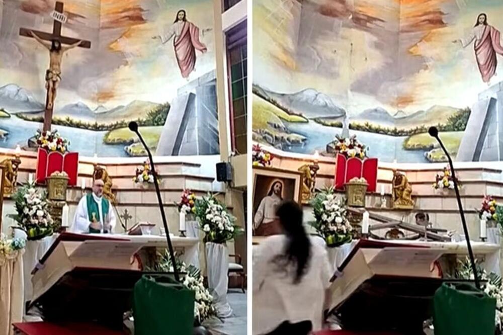 KRST PAO NA SVEŠTENIKA USRED SLUŽBE I ODMAH GA UBIO: Čim je ovo izgovorio, desila se tragedija u prenosu uživo