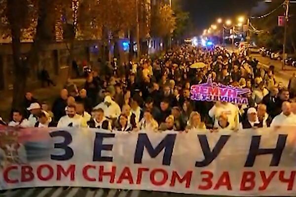 "Zemun svom snagom za Vučića" Reka ljudi spremna za šetnju ka Novom Beogradu! A tek snimak iz drona da vidite!