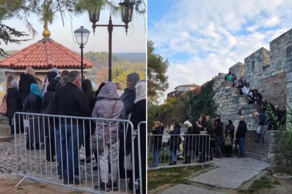 Reka ljudi kod kapele Svete Petke na Kalemegdanu: Mole se za čuda svetiteljke kojoj su se klanjali i sultani