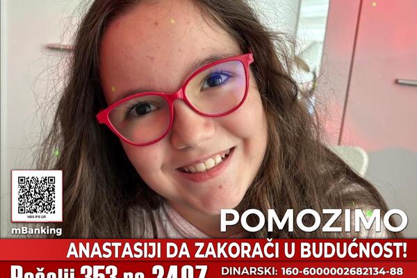 Anastasija ima samo 9 godina, a iza nje su godine borbe: Sada joj je potrebna pomoć svih nas za srećnije detinsjtvo