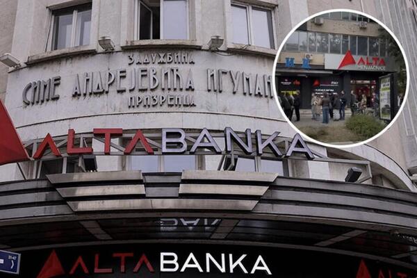 Ogromni redovi ispred Alta banke nakon oduzimanja dozvole: Građani pokušavaju da dođu do svog novca (VIDEO)