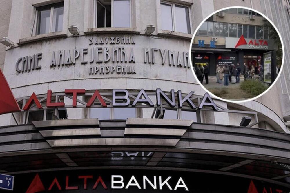 Ogromni redovi ispred Alta banke nakon oduzimanja dozvole: Građani pokušavaju da dođu do svog novca (VIDEO)