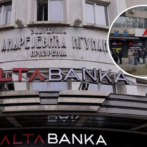 Ogromni redovi ispred Alta banke nakon oduzimanja dozvole: Građani pokušavaju da dođu do svog novca (VIDEO)