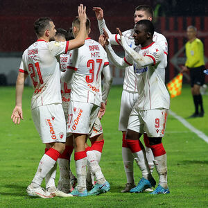 Dijeng sprečio iznenađenje u Šapcu: Zvezda ispustila prednost od dva gola, Senegalac het-trikom zaustavio Mačvu