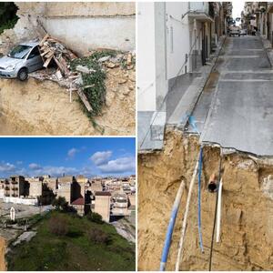 IZ ZEMLJE SE ČUJU JEZIVI ZVUCI, ZGRADE I KOLA VISE SA LITICE: Pukotina od 4 kilometra prepolovila čitav grad! "Ovde sam rođena, ovde ću i UMRETI" (FOTO/VIDEO)