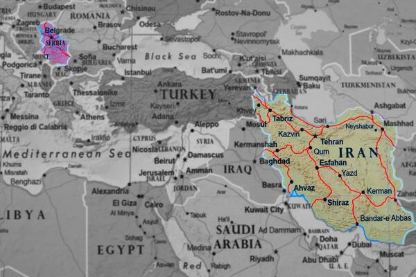 Srbija je vazdušnom linijom bliže Iranu nego što smo mislili! Za vreme Tita smo bili prijatelji, a onda su slali borce da pomažu terorističkoj OVK