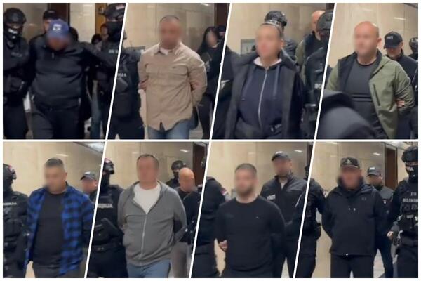 VLASNIK RESTORANA, KONOBAR, POLICAJCI, SUPRUGA... Pogledajte snimak svih 8 uhapšenih zbog nestanka Aleksandra Nešovića (VIDEO)