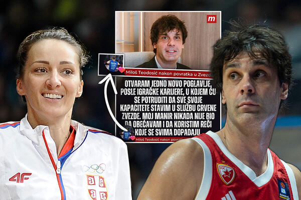 Teodosić se razveo od Jelisavete, pa obnovio kontakt s bivšom verenicom Majom Ognjenović