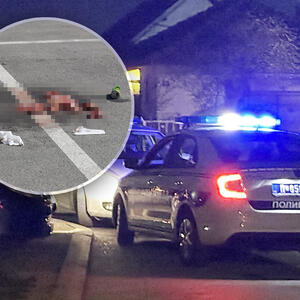 OVDE JE UBIJEN MLADIĆ (19)! Lokva krvi, gaze i zavoji ostali na parkingu nakon stravičnog zločina: Očevidac opisao detalje horora u Čačku (FOTO)