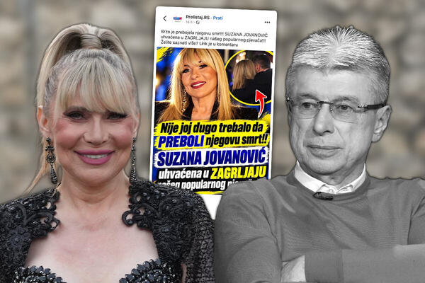 "BRZO JE PREBOLELA SAŠINU SMRT, VEĆ JE UHVAĆENA U ZAGRLJAJU PEVAČA" Suzani Jovanović smeštaju lažnu aferu sa šok fotkama - Na mrežama pljušte teške uvrede